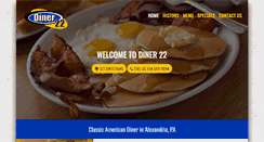 Desktop Screenshot of diner22.com